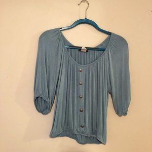 Super Soft 3/4 Sleeve with Buttons